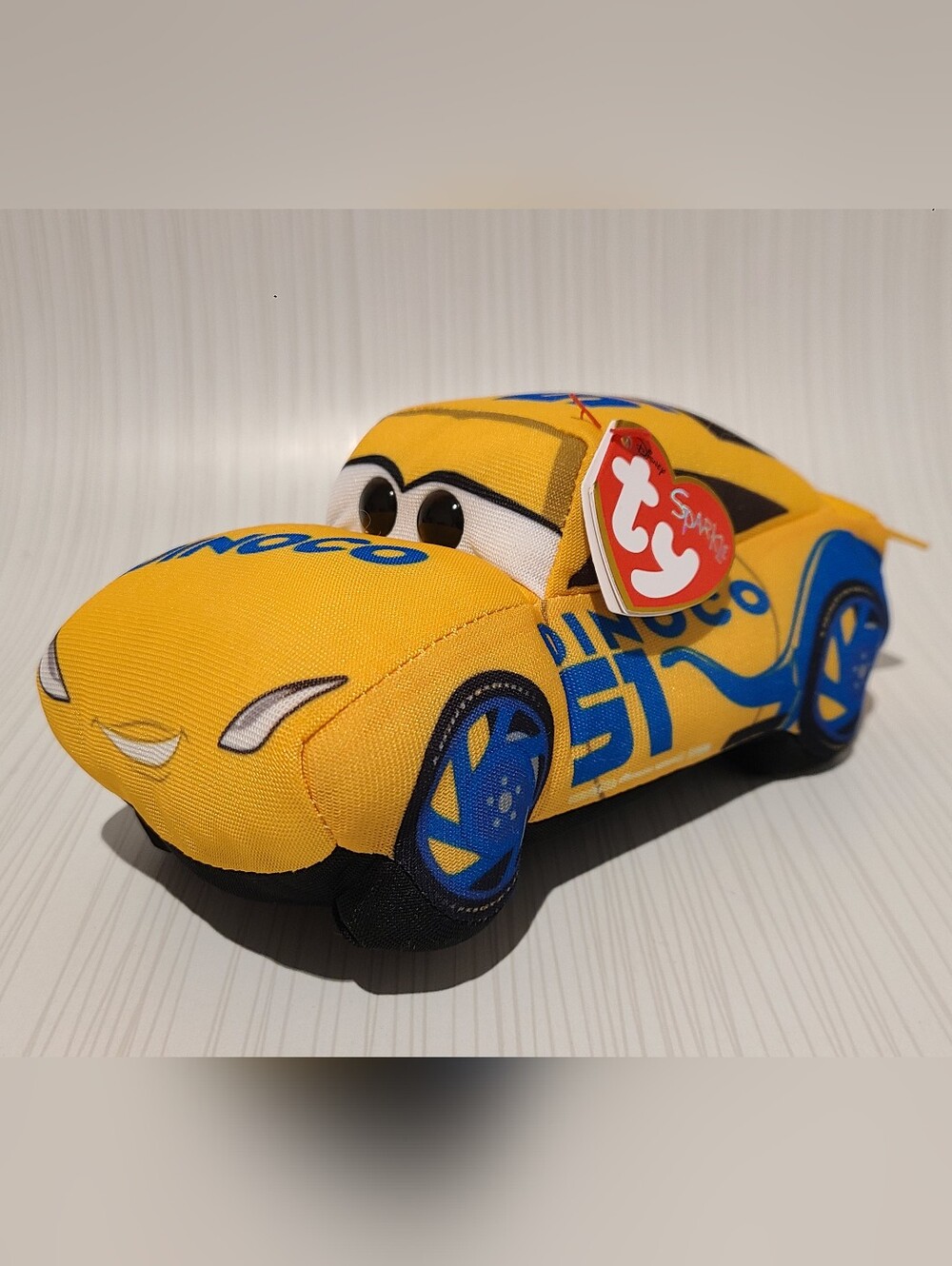Disney Cars Cruz Ramirez Yellow Car TY Plush